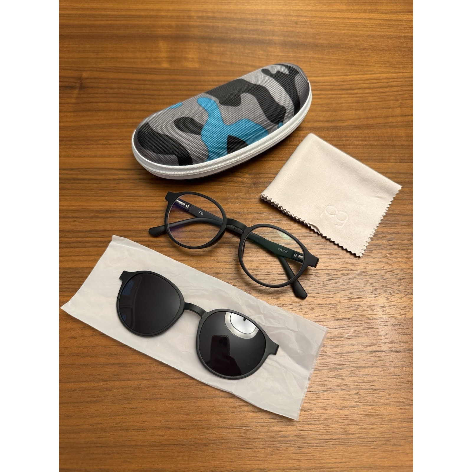 Payne Glasses Kids Blue Light Blocking Eye Glasses W/ Clip On Sunglasses, Black